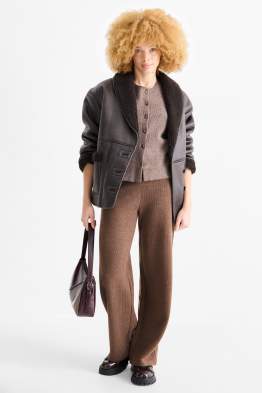 Pantaloni de trening din tricot - reiați