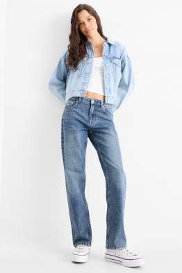 Straight jeans - talie joasă