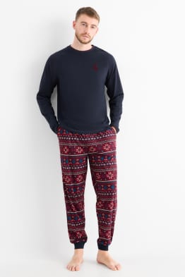 Pijama cu motive de Crăciun - cerb