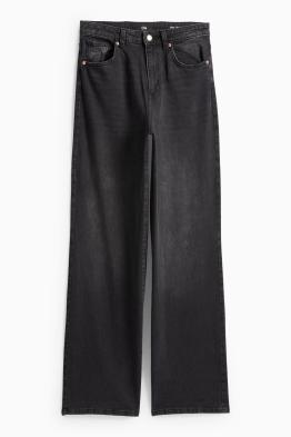 Wide leg jeans - talie înaltă