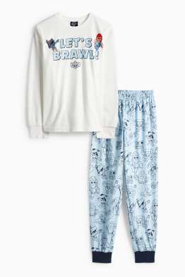 Brawl Stars - set - pijama fleece și gentuță pentru telefon mobil - 3 piese