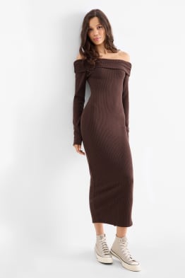 Rochie bodycon tricotată - reiată