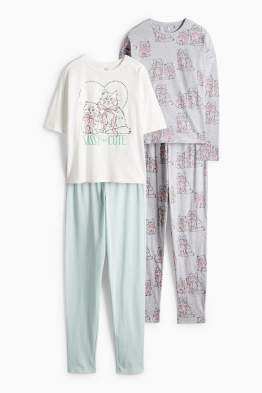 Multipack 2 buc. - pisică - pijama - 4 piese