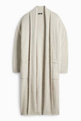 Cardigan tricotat lung