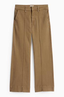 Pantaloni de stofă - talie înaltă - wide leg