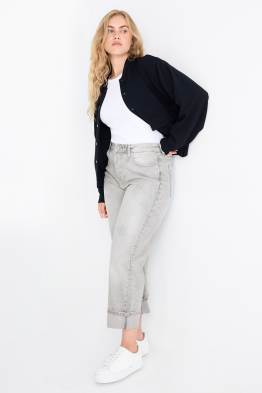 Boyfriend jeans - talie medie - LYCRA®
