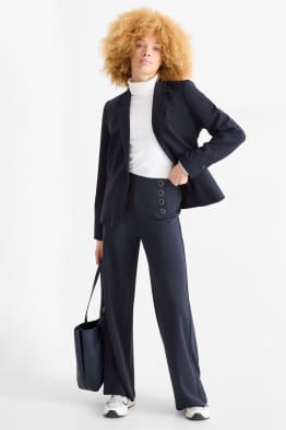 Pantaloni din jerseu - talie medie - wide leg