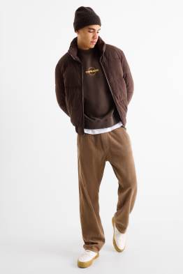 Pantaloni din catifea reiată - relaxed fit