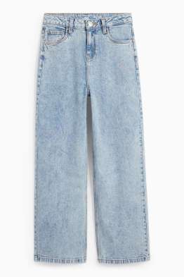 Stea - wide leg jeans cu ștrasuri