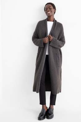 Cardigan tricotat lung