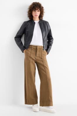 Pantaloni de stofă - talie înaltă - wide leg