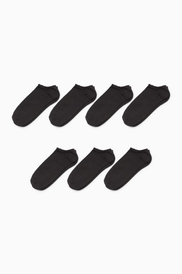 Bărbați - Multipack 7 perechi - șosete sub gleznă - LYCRA® - negru