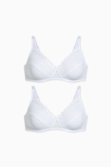 Femei - Multipack 2 buc. - sutien fără armătură - alb