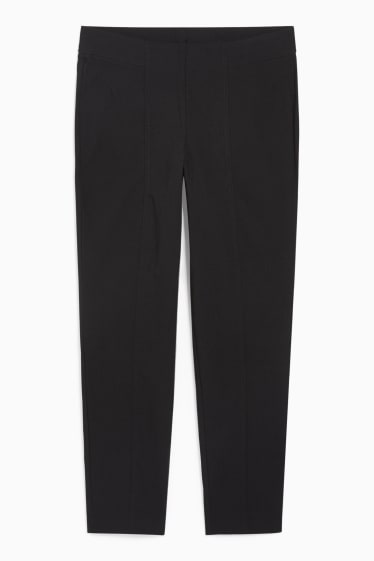Femei - Pantaloni de stofă - talie înaltă - LYCRA® - negru