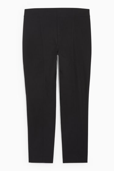 Femei - Pantaloni de stofă - talie înaltă - LYCRA® - negru