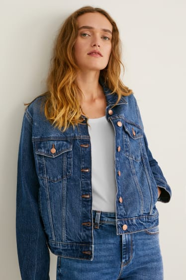 Femei - Jachetă din denim - LYCRA® - denim-albastru