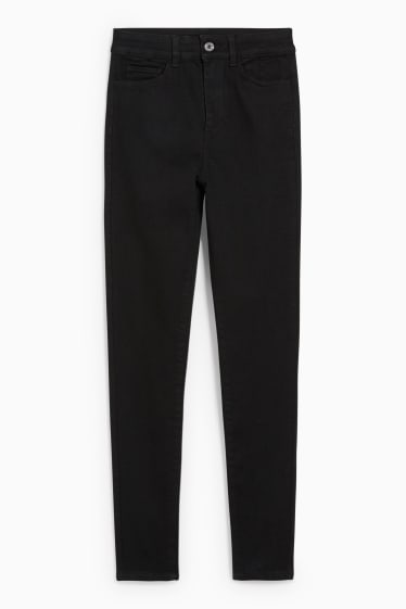 Femei - Jegging jeans - talie înaltă - negru