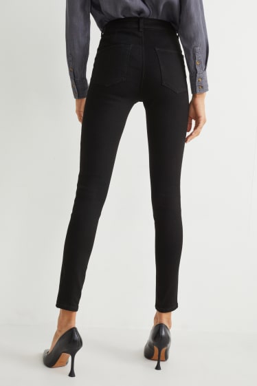 Femei - Jegging jeans - talie înaltă - negru