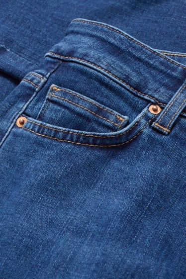Femei - Skinny jeans - talie înaltă - denim-albastru
