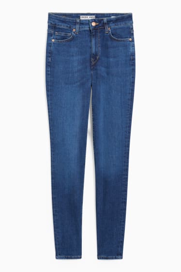 Femei - Skinny jeans - talie înaltă - denim-albastru