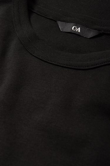 Bărbați - Tricou - slim fit - negru