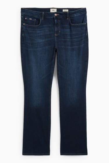 Femei - Bootcut jeans - talie medie - LYCRA® - denim-albastru