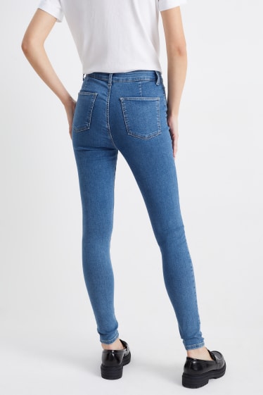 Women - Jegging jeans - high waist - blue denim