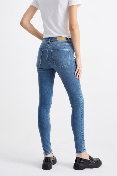 Dámské - Skinny jeans - mid waist - tvarující džíny - LYCRA® - džíny - modré