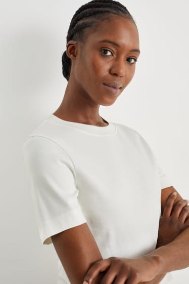 Femei - Tricou - alb-crem