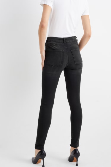 Femei - Skinny jeans - talie înaltă - LYCRA® - denim-gri