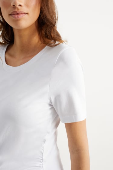 Femei - Multipack 2 buc. - tricou gravide - alb