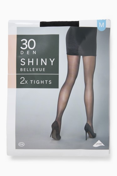 Femei - Multipack 2 perechi - dresuri - 30 DEN - negru