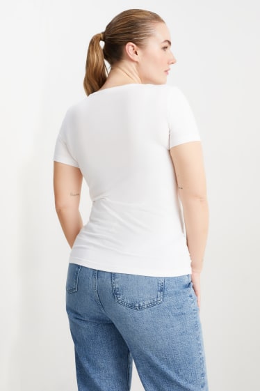 Femei - Multipack 3 buc. - tricou - alb
