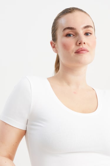 Femei - Multipack 3 buc. - tricou - alb