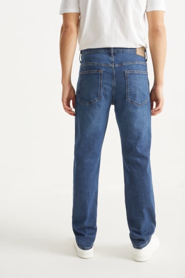 Bărbați - Straight jeans - LYCRA® - denim-albastru