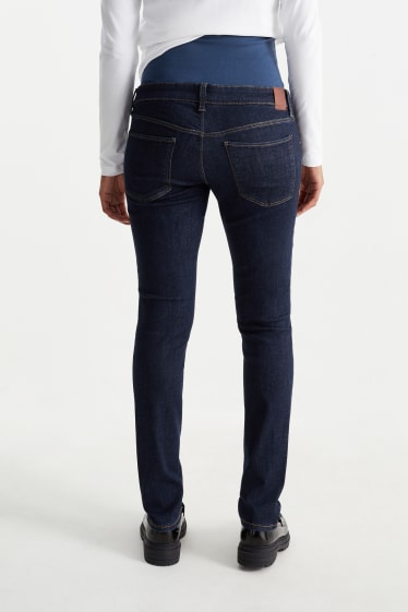 Femei - Jeans gravide - slim jeans - LYCRA® - denim-albastru închis