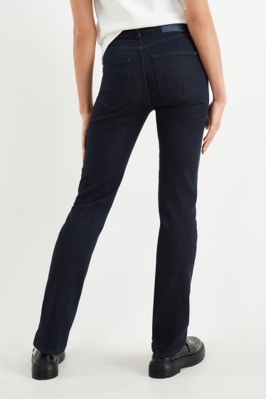 Femei - Premium Denim by C&A - straight jeans - talie medie - LYCRA® - denim-albastru închis