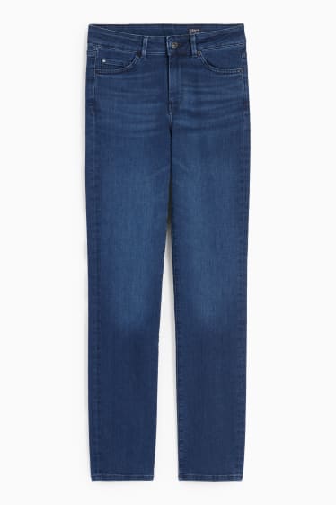 Femei - Premium Denim by C&A - straight jeans - talie medie - LYCRA® - denim-albastru închis