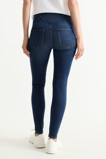 Femei - Jeans gravide - jegging jeans - denim-albastru