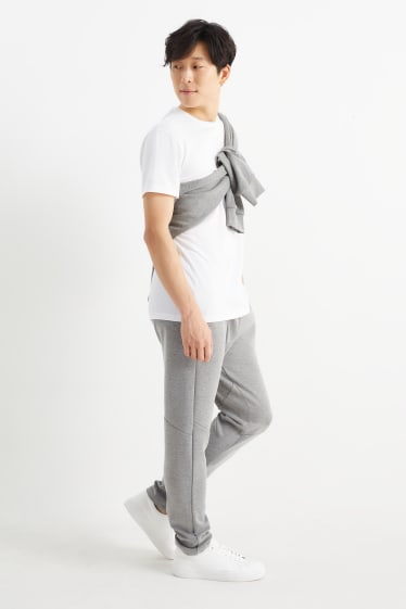 Bărbați - Pantaloni de trening - gri deschis melanj