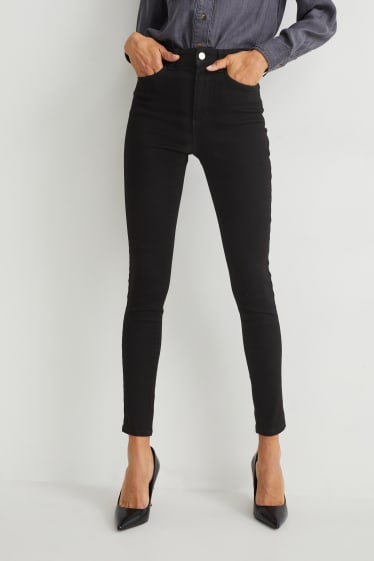 Femei - Jegging jeans - talie înaltă - negru
