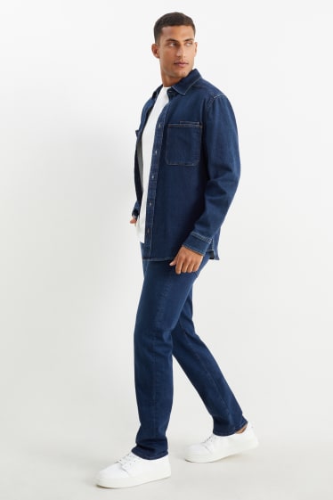 Bărbați - Premium Denim by C&A - straight jeans - LYCRA® - denim-albastru închis