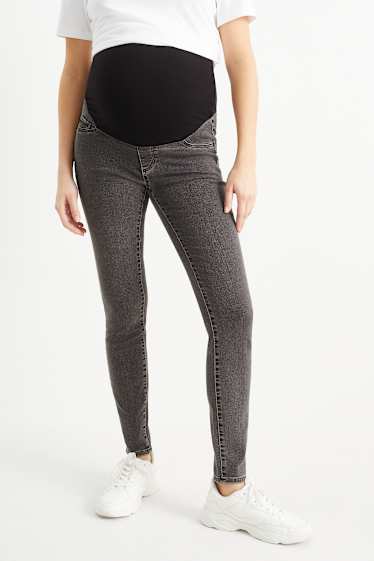Femei - Jeans gravide - jegging jeans - denim-gri