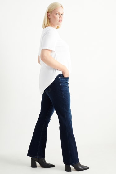 Femei - Bootcut jeans - talie medie - LYCRA® - denim-albastru