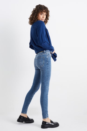 Dámské - Skinny jeans - mid waist - tvarující džíny - LYCRA® - džíny - modré