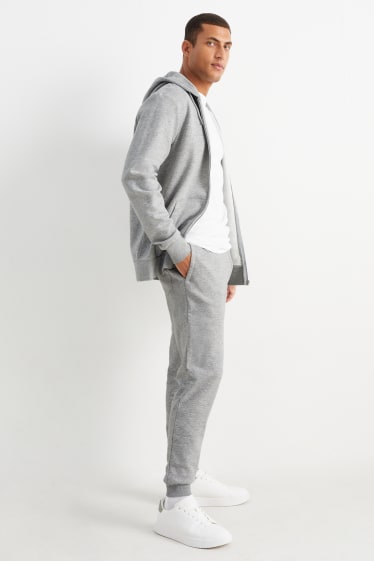 Bărbați - Pantaloni de trening - gri deschis melanj