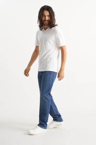 Bărbați - Straight jeans - LYCRA® - denim-albastru