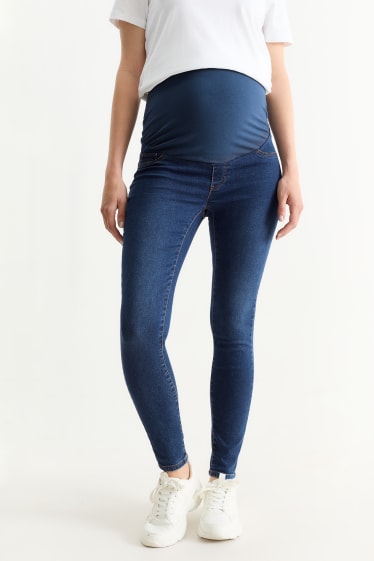 Femei - Jeans gravide - jegging jeans - denim-albastru