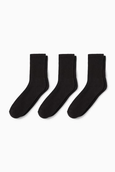 Femei - Multipack 3 perechi - șosete de tenis - negru