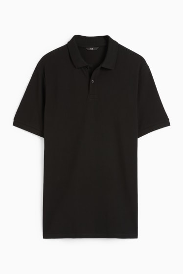 Bărbați - Tricou polo - regular fit - negru